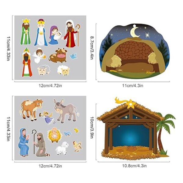 Make a Nativity Scene Sticker Kit de manualidades de_2