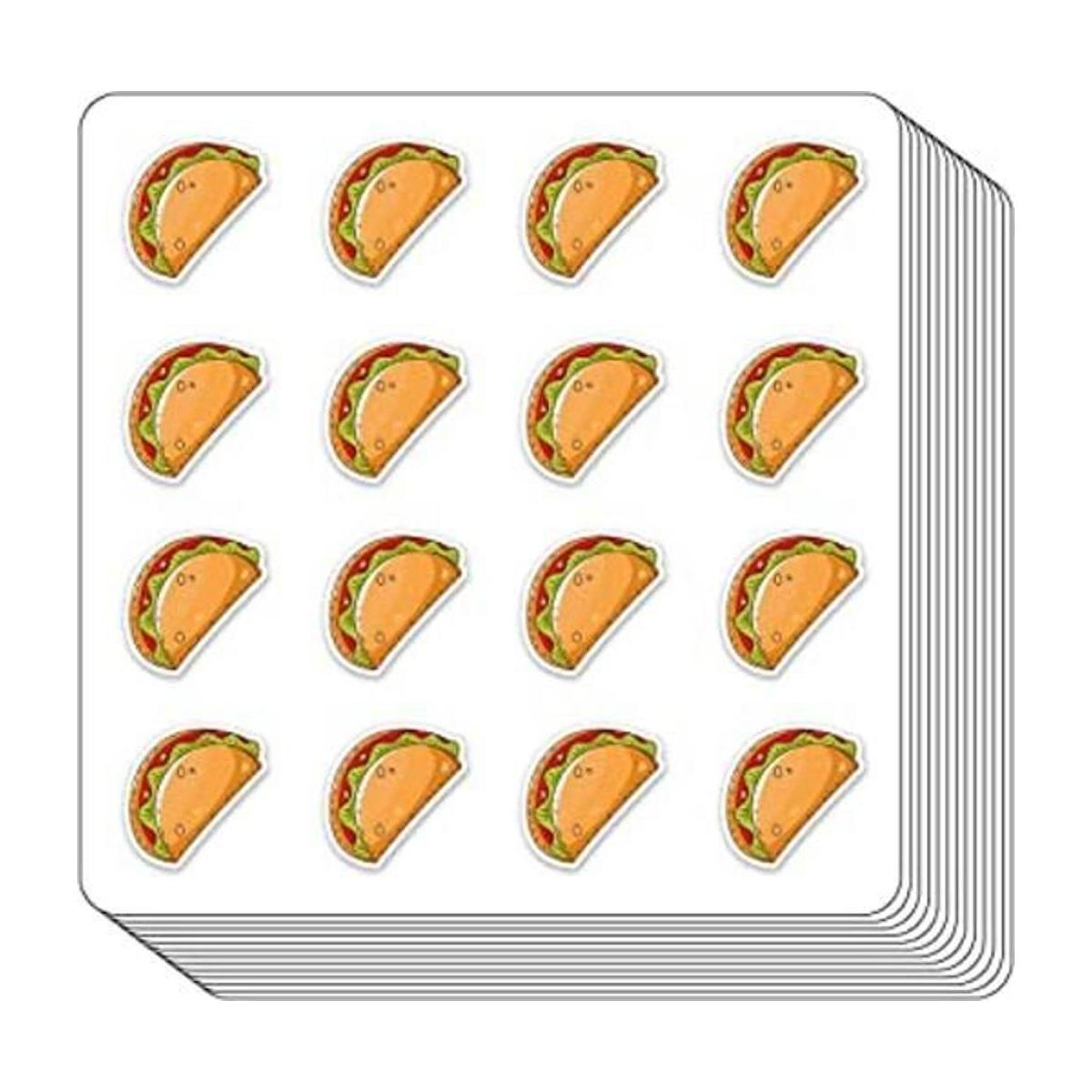 Pegatinas planificadoras de taco 0.5 pulgadas álbumes de