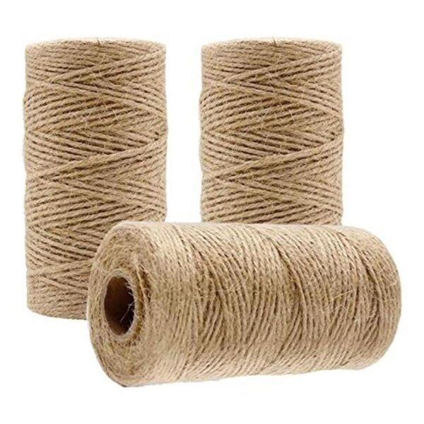 Tenn Well cuerda de yute natural para manualidades y