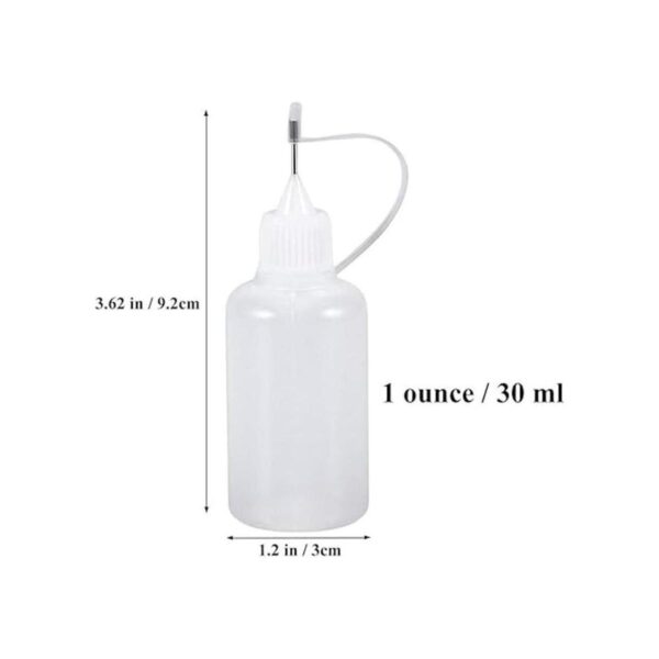Onwon 10 piezas aplicador de botella de pegamento de punta