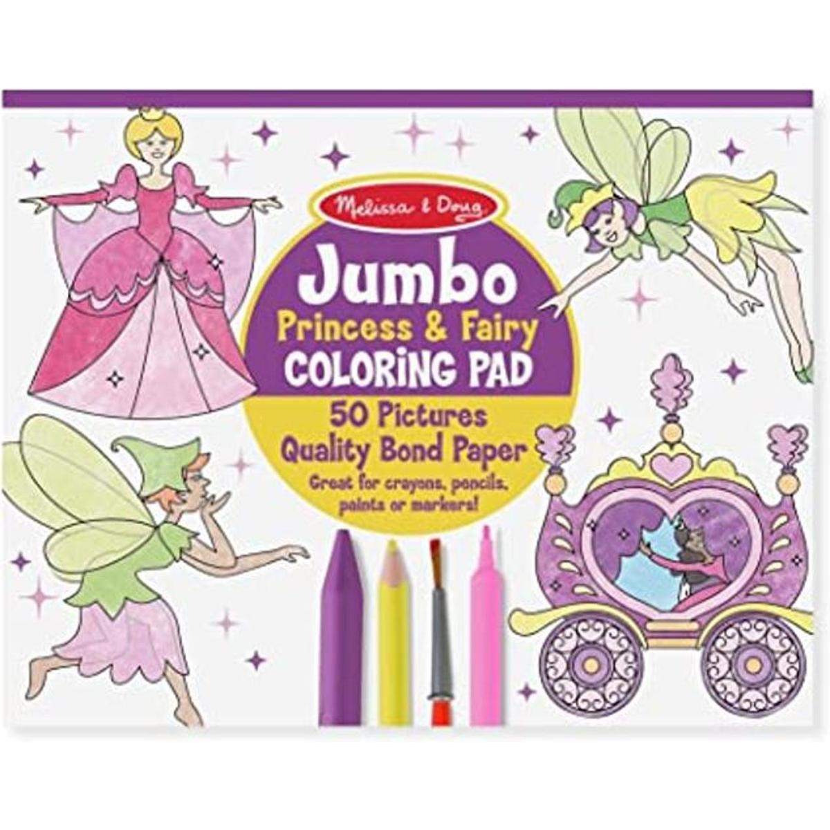 Melissa Doug Almohadilla de princesa y hada tamaño jumbo