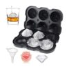 Mikiwon Bandeja de cubitos de hielo rosa de 2 pulgadas