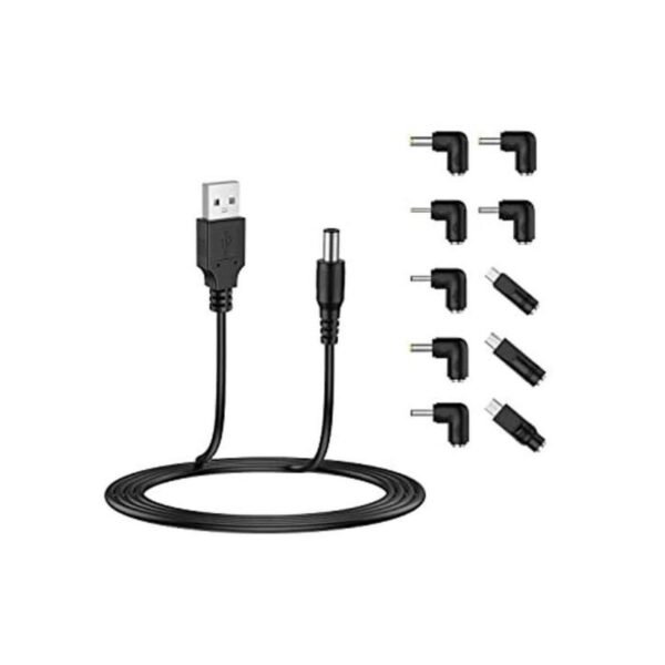 LIANSUM Cable de alimentación USB a CC de 5 V cable de_1