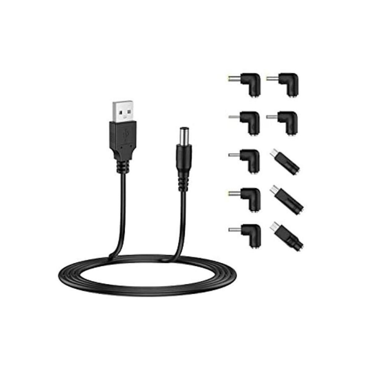 LIANSUM Cable de alimentación USB a CC de 5 V cable de