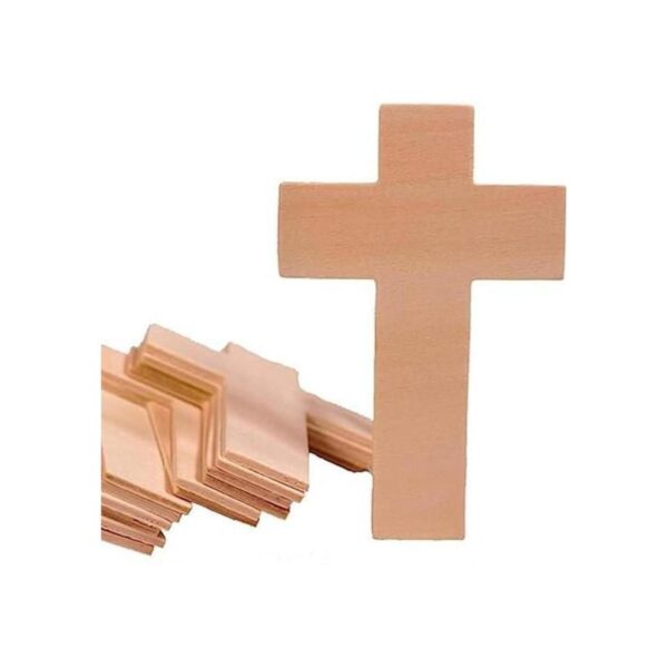 Creative Hobbies 4.25 inch alta Unfinished Cruz de madera_1