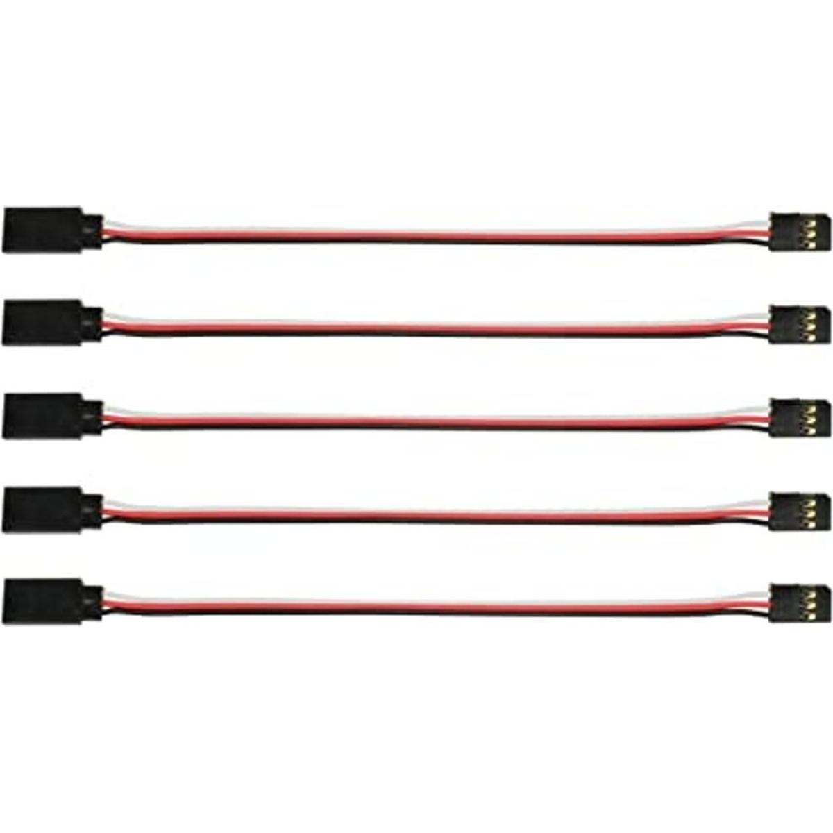 Extensión servo estilo Futaba de 5.906 in 5 unidades