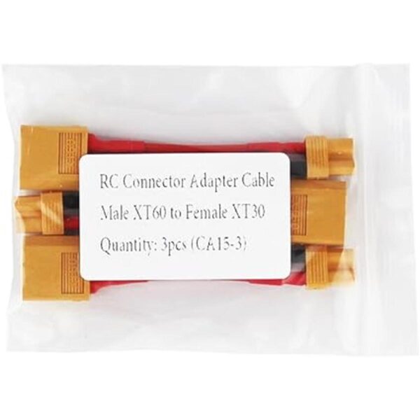 oliyin 3pcs hembra XT60 a macho xt30 adaptador de conector_5