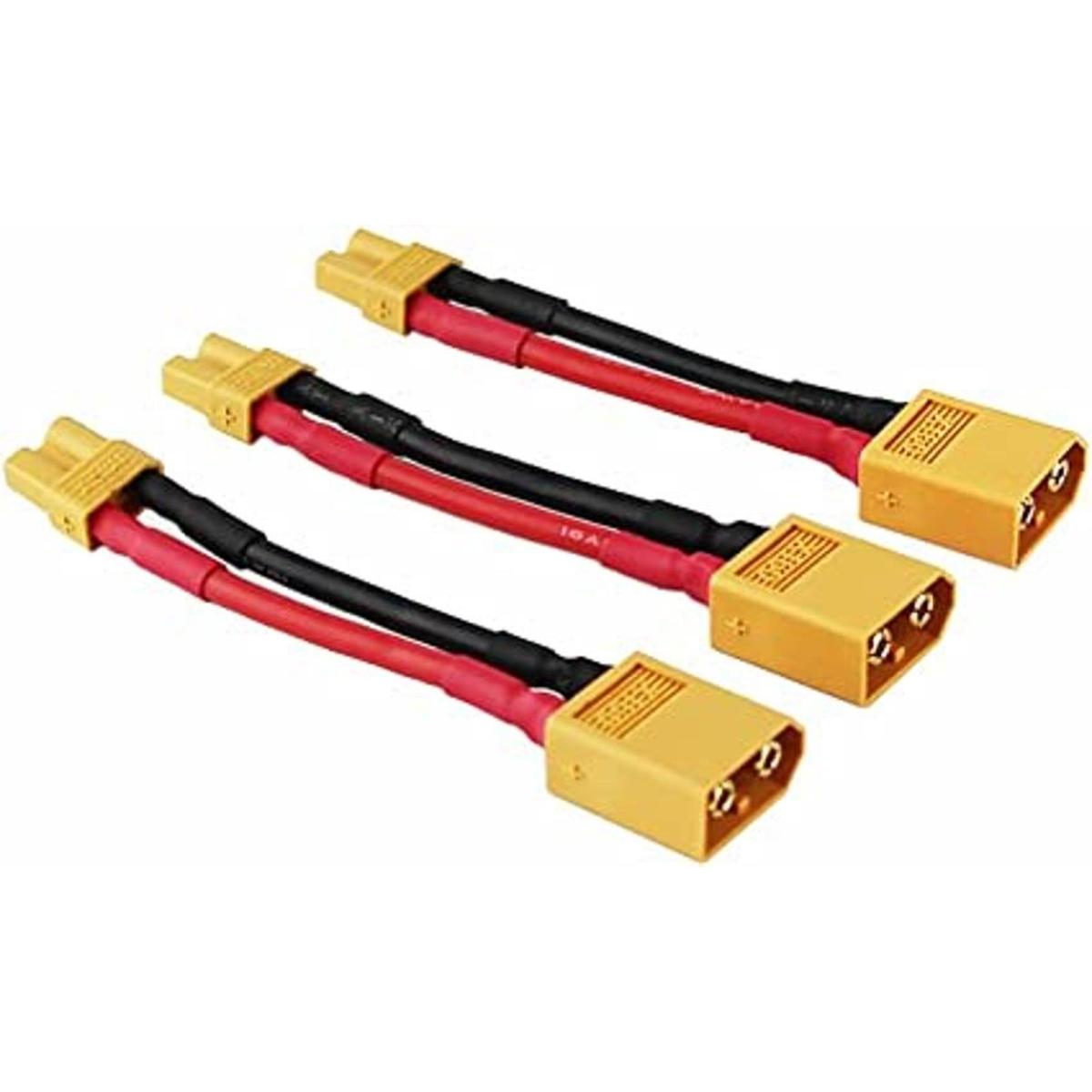 oliyin 3pcs hembra XT60 a macho xt30 adaptador de conector