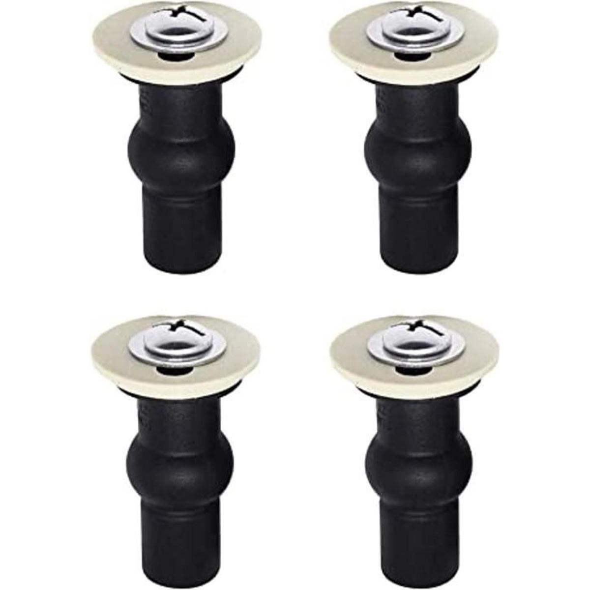 Ladash Juego de 4 bisagras para inodoro M6 universales