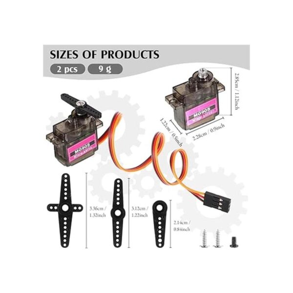 Servos RC para aviones 2 piezas micro servo digital