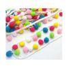 Dandan DIY Cinta colorida de 0.591 in con pompones y_3