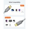 Cable corto micro USB a USB C de 0.65 pies CableCreation_3