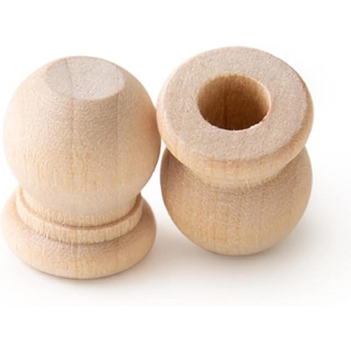 Pinehurst Crafts Remates de barra de madera de 34