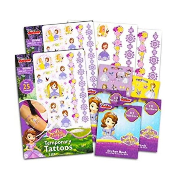 Disney Sofia Juego de pegatinas y tatuajes 300 pegatinas_1