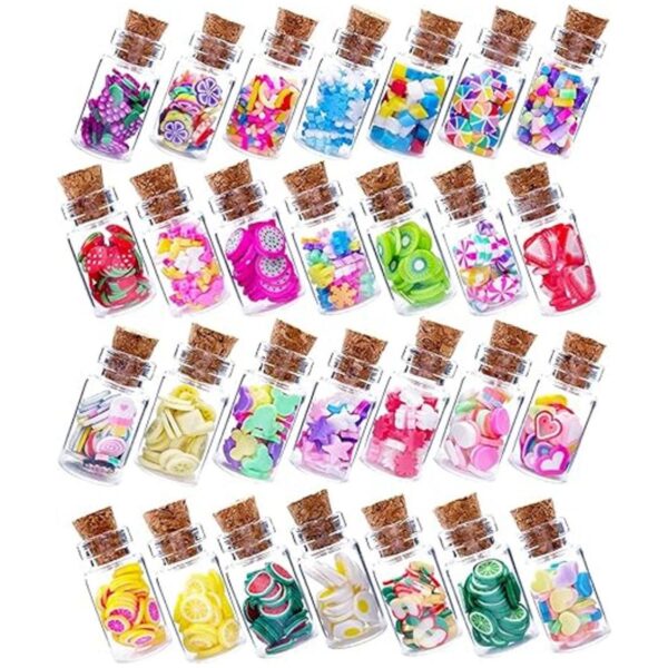 30 botellas de vidrio en miniatura para casa de muñecas_5
