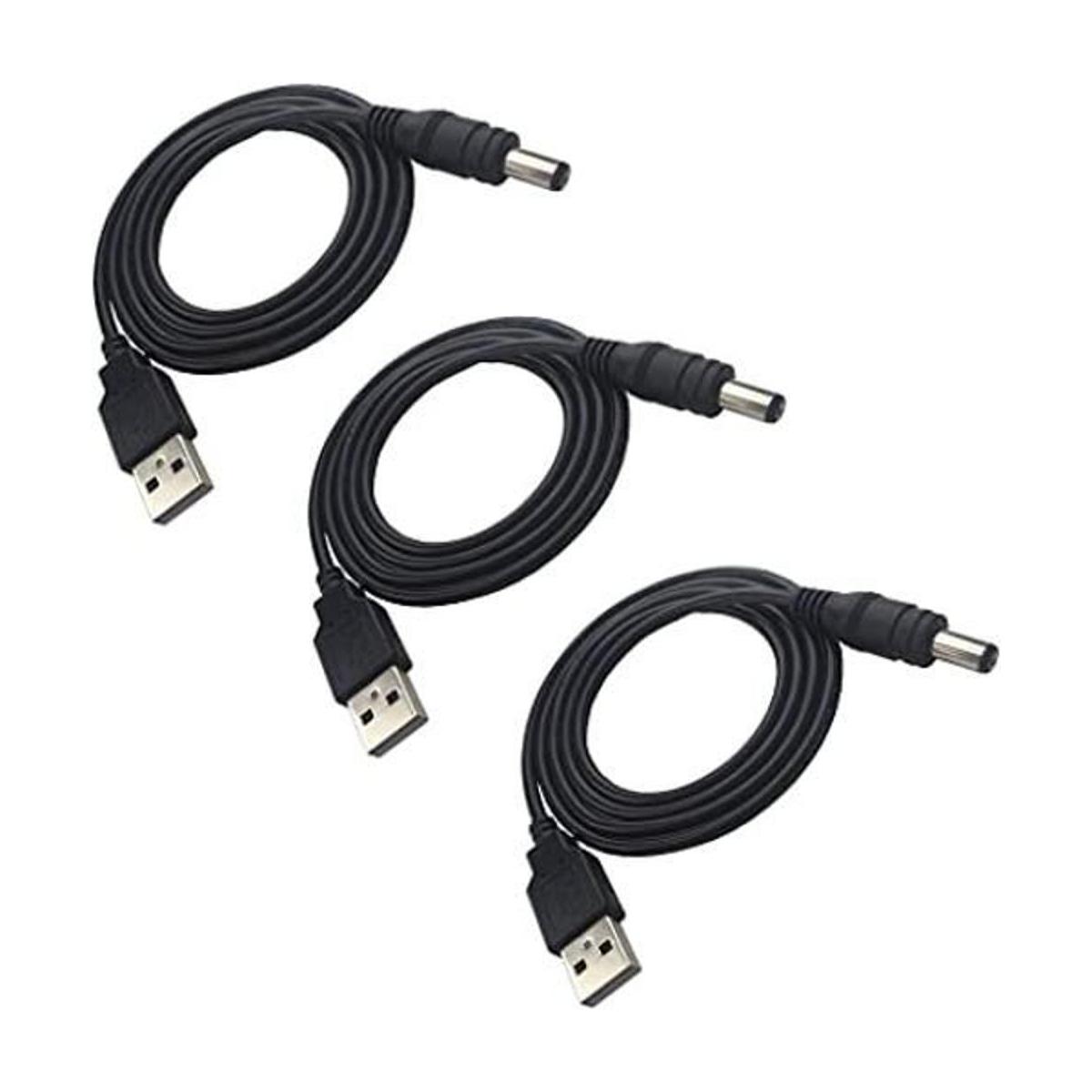 dzydzr 3 pcs 3.3 foot Cable de extensión USB A DC Cable