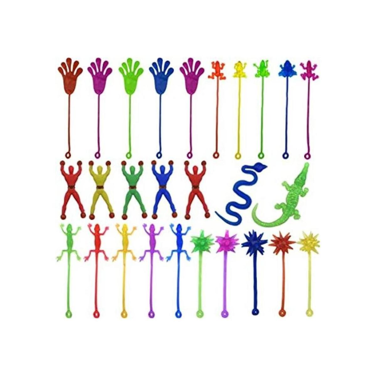 PPXMEEUDC 27 juguetes adhesivos elásticos multicolor y
