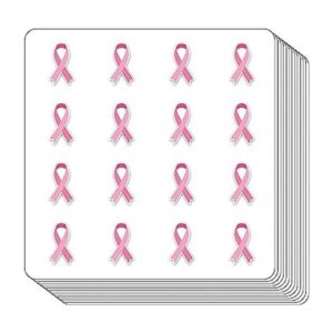 Calcomanías de cáncer de mama cinta de 0.5 pulgadas_1