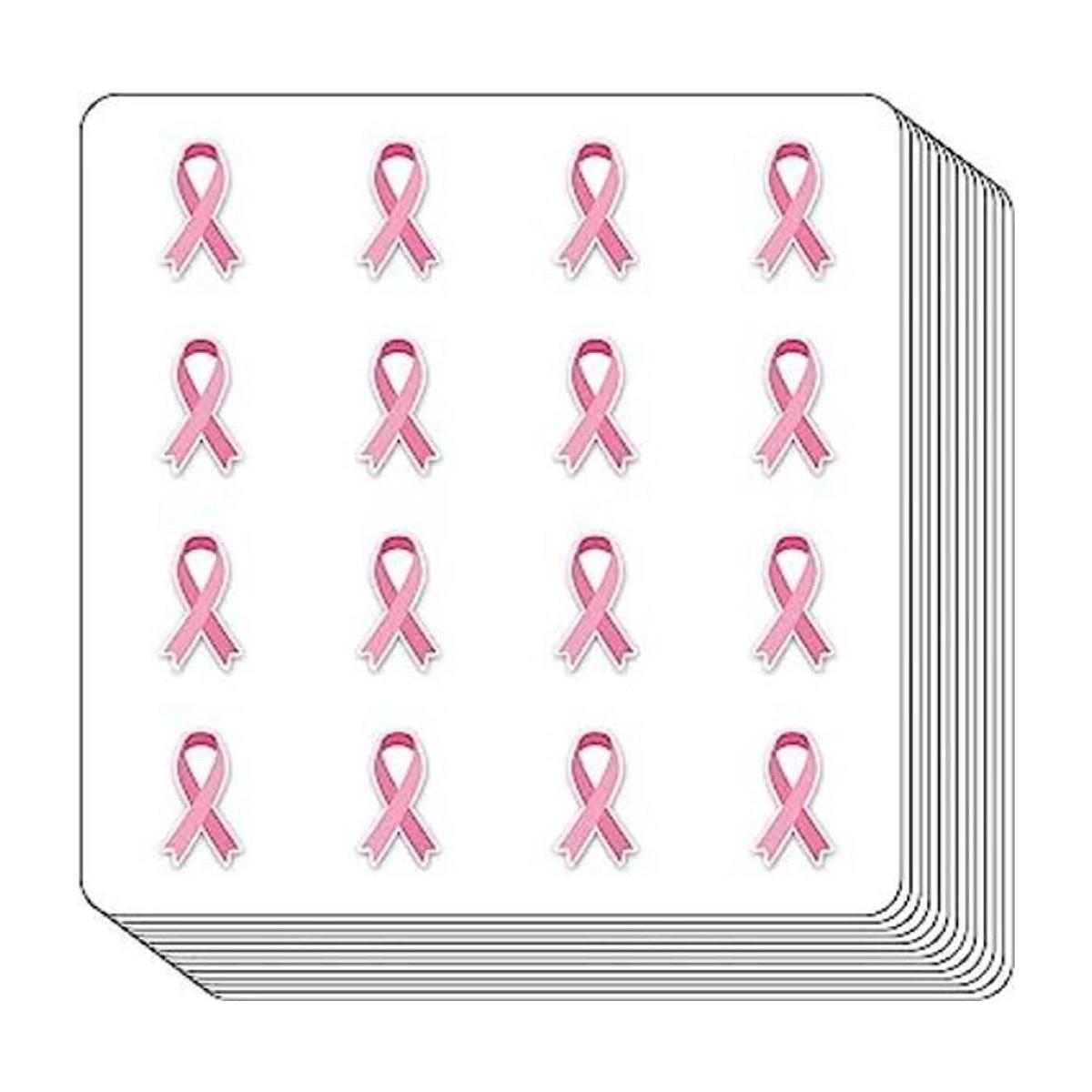 Calcomanías de cáncer de mama cinta de 0.5 pulgadas