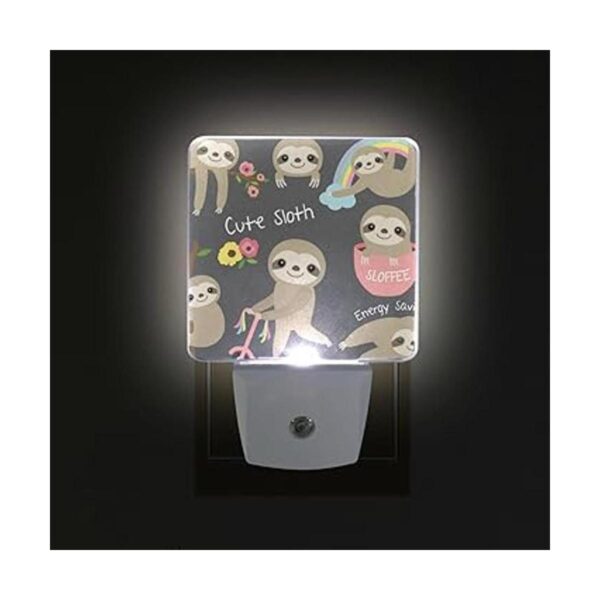 Lámpara de noche LED enchufable con sensor de luz lindo_3