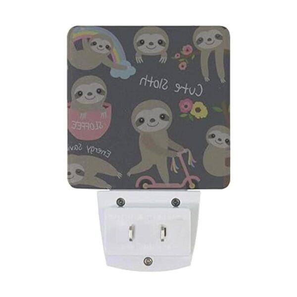 Lámpara de noche LED enchufable con sensor de luz lindo_2