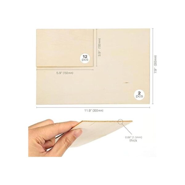 LotFancy Hojas de madera contrachapada para manualidades
