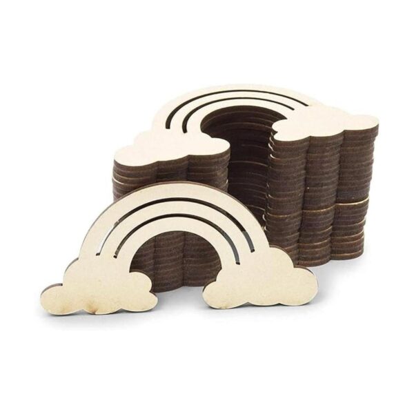 Recortes de madera sin terminar para manualidades nubes_1