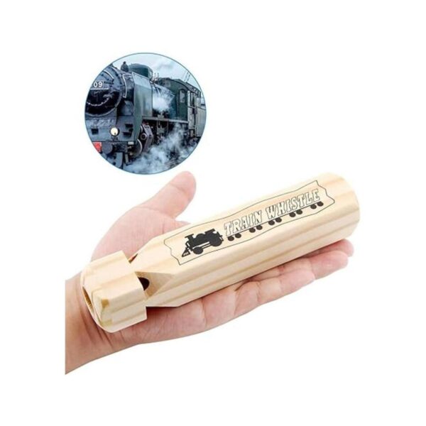Onwon Silbato de tren de madera maciza 4 tonos silbato_4