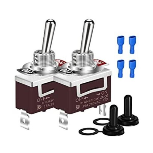 DaierTek SPST Interruptor de palanca impermeable 12 V_1