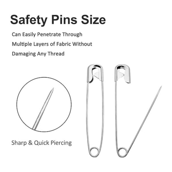 Qjaiune 50 pines de seguridad de 3.346 in 3.3 pulgadas