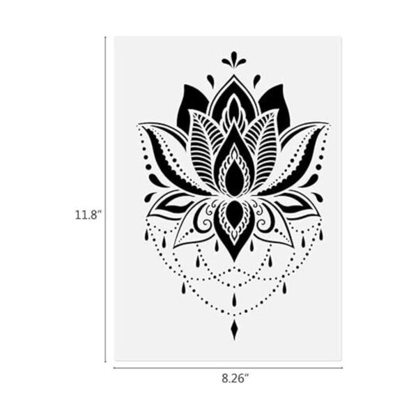 Plantillas de borde de flores 8 plantillas de mandala_2