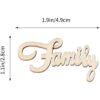 Amosfun Adornos de madera para manualidades 15 unidades