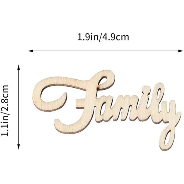 Amosfun Adornos de madera para manualidades 15 unidades