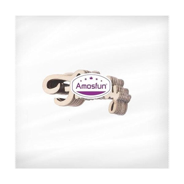 Amosfun Adornos de madera para manualidades 15 unidades