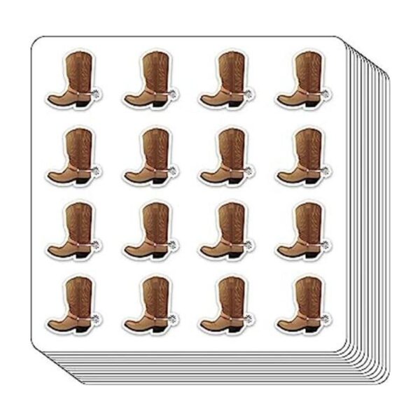 Calcomanías para planificar botas vaqueras 0.5 pulgadas_1