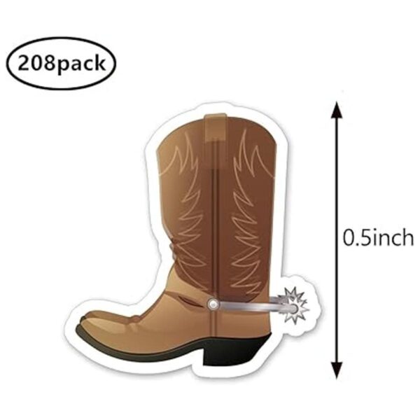 Calcomanías para planificar botas vaqueras 0.5 pulgadas_2