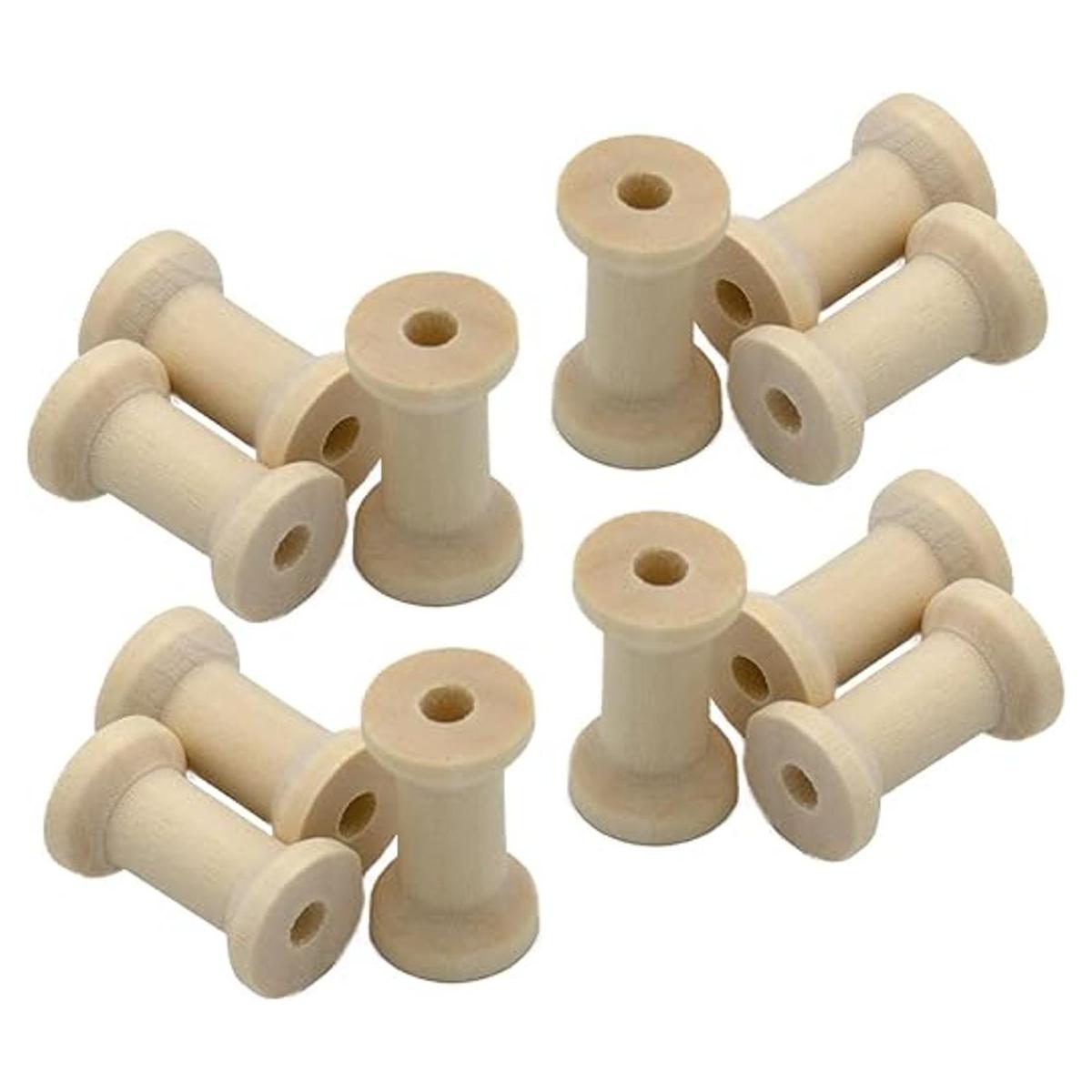 Carretes de madera de hilo vacío 20 carretes de madera
