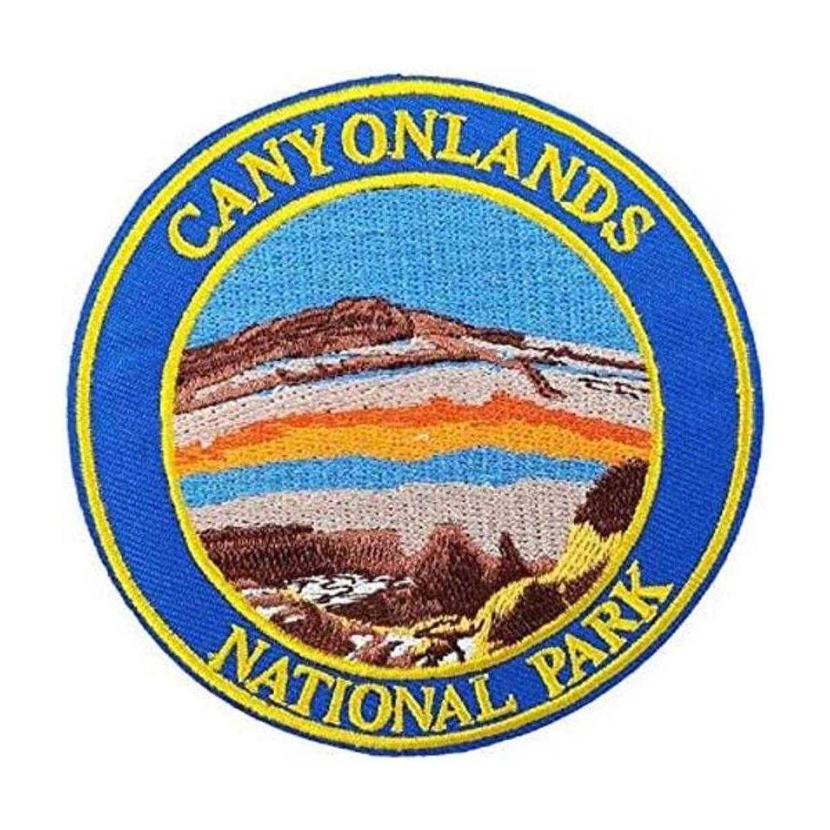 Canyon Canyonlands National Park bordado con plancha sobre