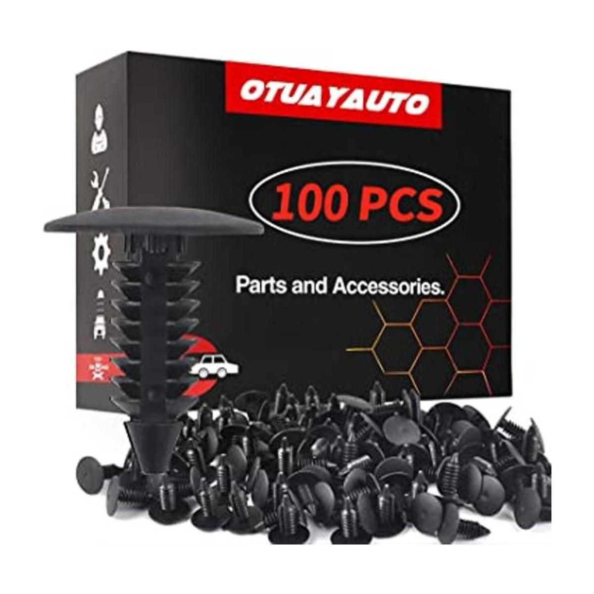 OTUAYAUTO 100 clips de sujeción y pasador de protección de
