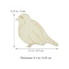 Creaides Adornos colgantes de madera con forma de pájaro