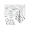 Mantel de madera de plástico de grano de madera blanca 3_1