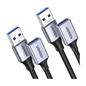 UGREEN Paquete de 2 cables de extensión USB 3 pies 3_1