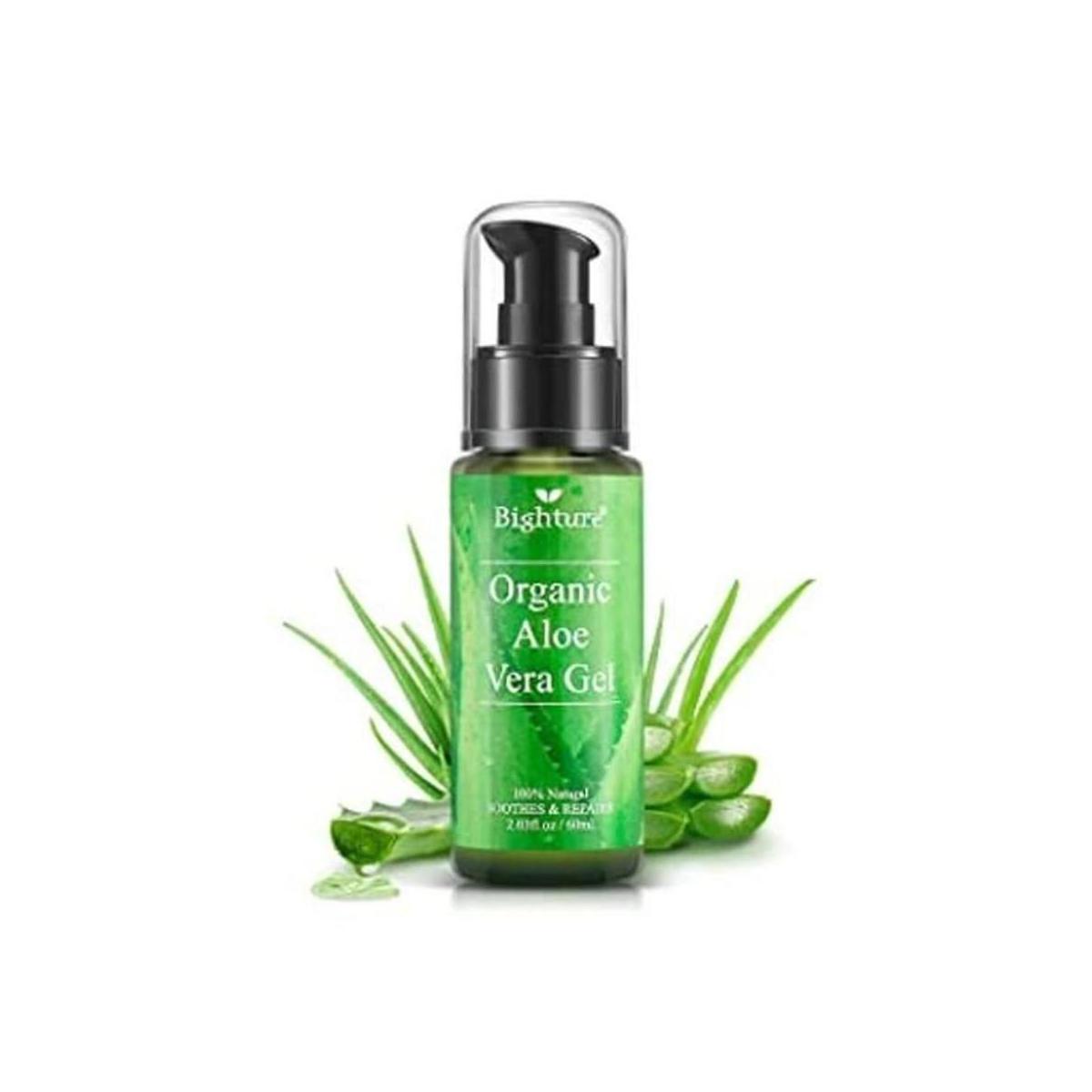 Bighture Gel de aloe vera puro orgánico con aloe 100