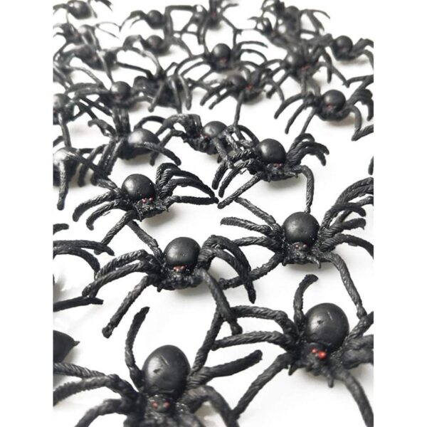 Muzboo Juguetes de araña de plástico realistas accesorios_2