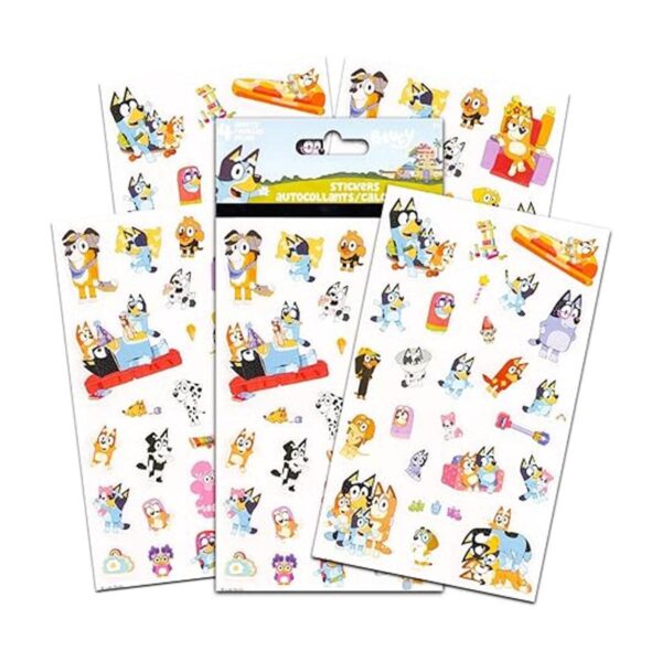 Bluey Games Juego de calcomanías Bluey para niños paquete