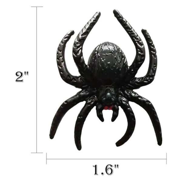 Muzboo Juguetes de araña de plástico realistas accesorios_3