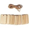 LASSUM 50 piezas de madera rectangular con cuerdas de yute_1