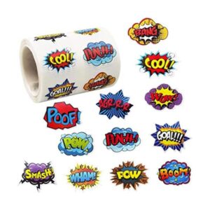 600 pegatinas de héroe con diseño de héroe pegatinas_1