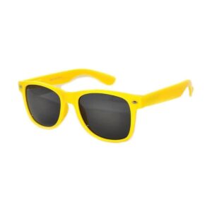 Gafas de sol estilo vintage con montura amarilla retro de_1
