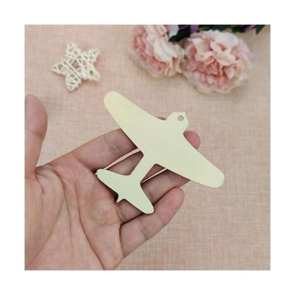 Creaides 20 piezas de avión de madera DIY manualidades